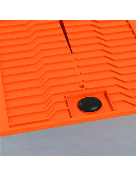 DURHAND 2 Pieces Car Ramps Heavy Duty 2.5 Ton Motorhome Levelling Ramps, Plastic Garage Workshop Car Lift, Portable Automotive V
