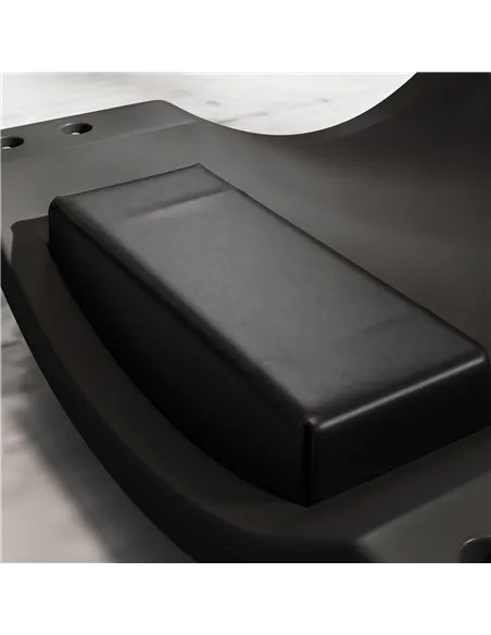 DURHAND Mechanic Vehicle Creeper, Under-Car Rolling Crawler Board, with Headrest, Wheels, Black