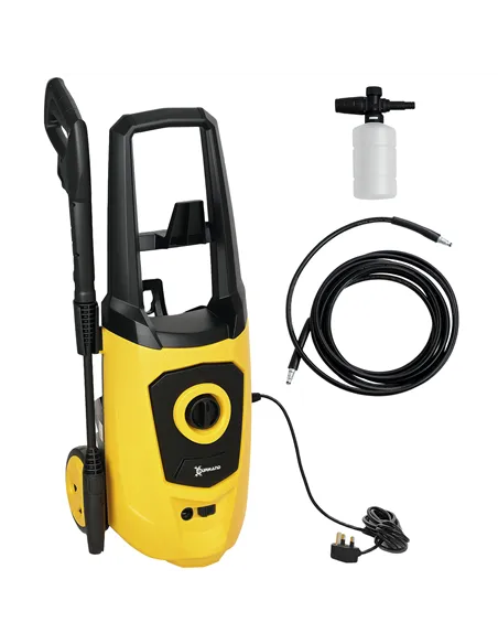 DURHAND 1800W High Pressure Washer, 150 Bar Pressure, 510 L/h Flow, High-Performance Portable Power Washer Jet Wash Cleaner with