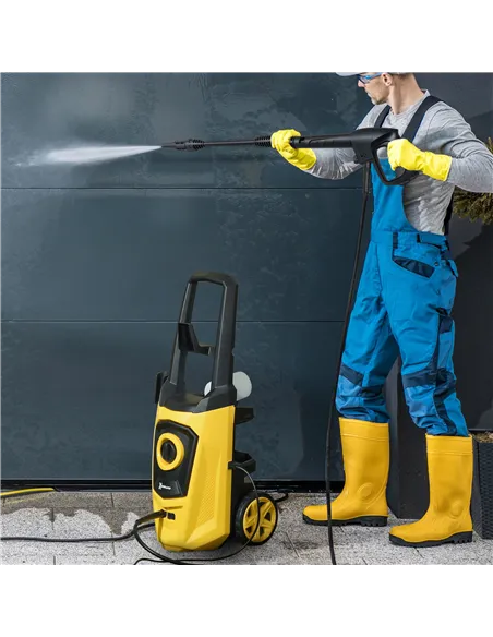 DURHAND 1800W High Pressure Washer, 150 Bar Pressure, 510 L/h Flow, High-Performance Portable Power Washer Jet Wash Cleaner with