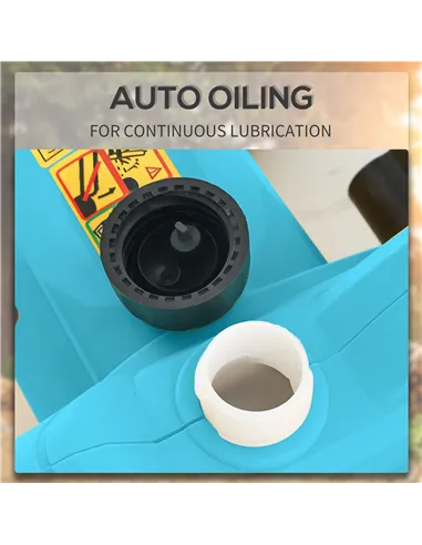 DURHAND 2000W Powerful Electric Chainsaw, 16" Aluminium Blade Portable Corded Chain Saw, 7250rpm Chain Saw for Garden Tree Pruni