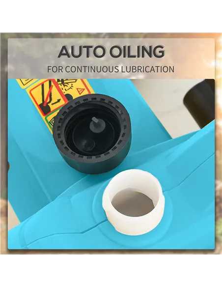 DURHAND 2000W Powerful Electric Chainsaw, 16" Aluminium Blade Portable Corded Chain Saw, 7250rpm Chain Saw for Garden Tree Pruni