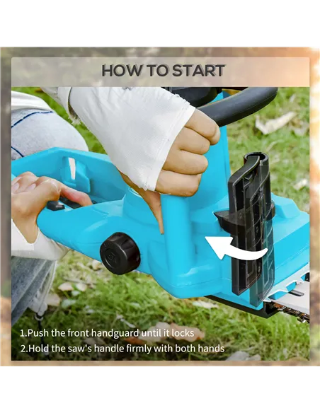 DURHAND 2000W Powerful Electric Chainsaw, 16" Aluminium Blade Portable Corded Chain Saw, 7250rpm Chain Saw for Garden Tree Pruni