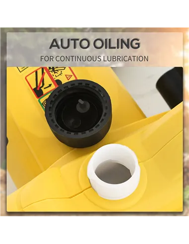 DURHAND 2000W Powerful Electric Chainsaw, 16" Aluminium Blade Portable Corded Chain Saw, 7250rpm Chain Saw for Garden Tree Pruni