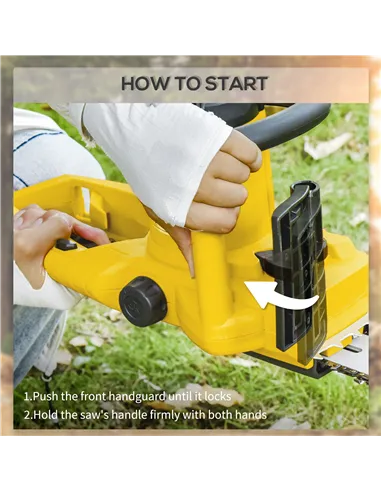 DURHAND 2000W Powerful Electric Chainsaw, 16" Aluminium Blade Portable Corded Chain Saw, 7250rpm Chain Saw for Garden Tree Pruni