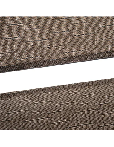 Outsunny 3 Piece Outdoor Bistro Set, Patio Conversation Furniture Set with 2 Folding Backrest Adjustable Armchairs and Glass Top