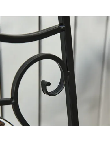 Outsunny Three-Piece Mosaic Bistro Table Set - Multicoloured