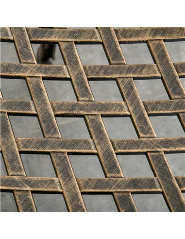 Outsunny 3pc Cast Aluminium Garden Bistro Set for 2 with Parasol Hole, Outdoor Coffee Table Set Rust Resistant with Cushions, Br