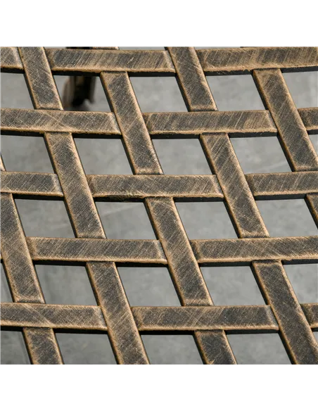 Outsunny 3pc Cast Aluminium Garden Bistro Set for 2 with Parasol Hole, Outdoor Coffee Table Set Rust Resistant with Cushions, Br