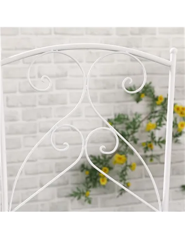 Outsunny Three-Piece Metal Bistro Set - White