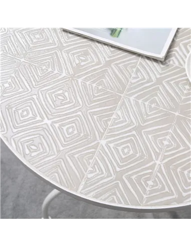 Outsunny Three-Piece Metal Bistro Set - White