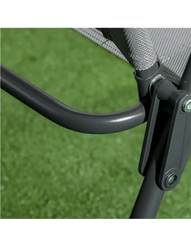 Outsunny Three-Piece Garden Seat Set, with Glass-Top Table - Light Grey