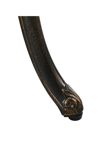 Outsunny 3 Piece Garden Bistro Set Aluminium Outdoor Furniture Set for 2 Patio Chairs and Table with Umbrella Hole Bronze Tone