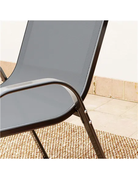 Outsunny Three-Piece Outdoor Garden Set - Grey