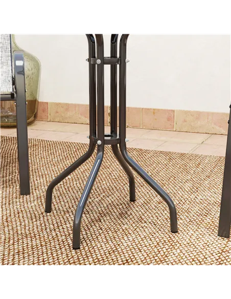 Outsunny Three-Piece Outdoor Garden Set - Grey