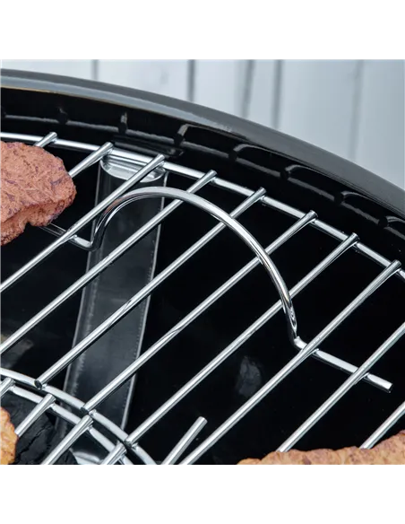 Outsunny Portable Kettle Charcoal Grill - Black