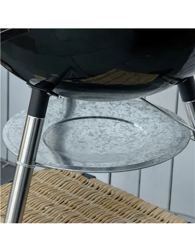 Outsunny Portable Kettle Charcoal Grill - Black