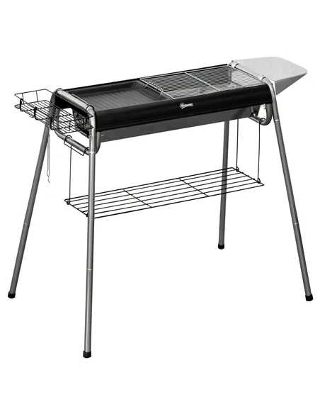 Outsunny Charcoal BBQ Grill - Black