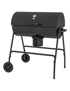 Outsunny Steel Charcoal BBQ, with Ash Catcher and Warming Rack