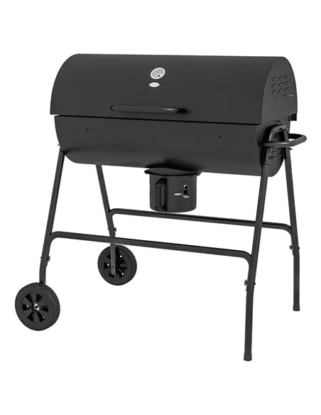 Outsunny Steel Charcoal BBQ, with Ash Catcher and Warming Rack
