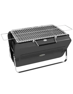 Outsunny Metal Suitable-Style Portable BBQ Grill - Black