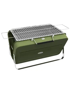 Outsunny Metal Suitable-Style Portable BBQ Grill - Green