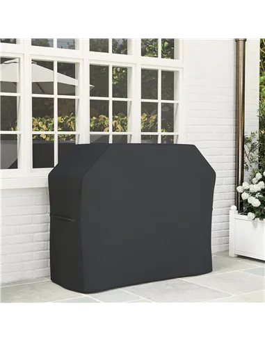 Outsunny 147 x 61cm Plastic Coated Protective Grill Cover - Black