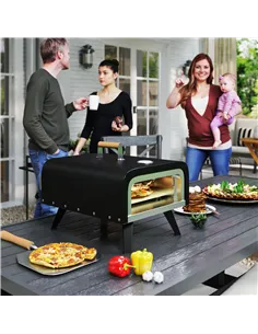 Outsunny Gas Powered 12" Pizza Oven - Black 2