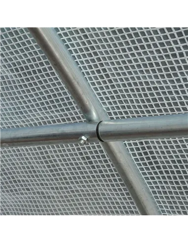 Outsunny 6 x 3 x 2 m Polytunnel Greenhouse, Walk in Polytunnel Tent with Metal Frame, Zippered Door and 8 Windows for Garden and