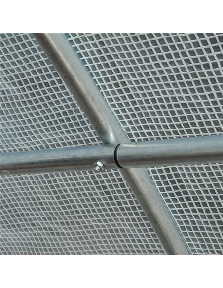 Outsunny 6 x 3 x 2 m Polytunnel Greenhouse, Walk in Polytunnel Tent with Metal Frame, Zippered Door and 8 Windows for Garden and