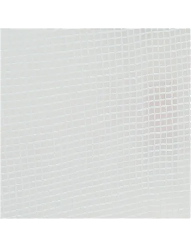 Outsunny 4.5 x 2 x 2 m Polytunnel Greenhouse, Walk-in Green House for Garden with Mesh Windows, Galvanised Steel Frame, White