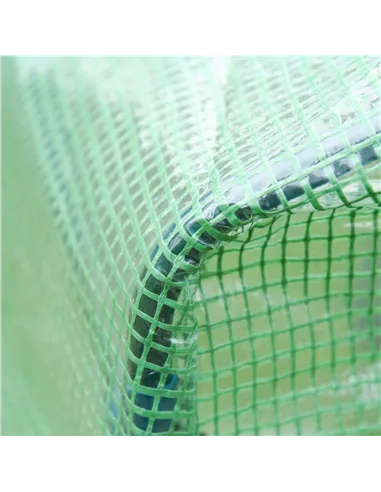 Outsunny Walk In Tomato Greenhouse Garden Outdoor Mini Greenhouse Flower Planter Steel Frame with Zipped Door & Window, PE Cover