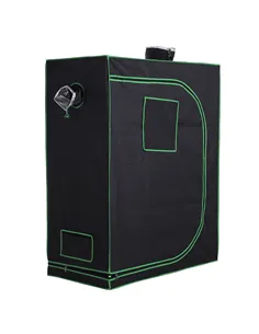 Outsunny Grow Tent Reflective Mylar Hydroponic with Adjustable Vents and Floor Tray for Indoor Plant Growing, 120 x 60 x 150 cm 