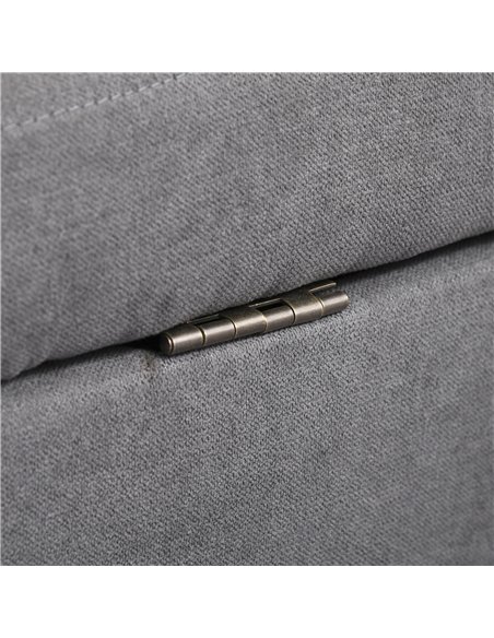 HOMCOM Modern 2 Seater Sofa with Hidden Storage, 117cm Tufted Cotton Couch with Wood Legs, Compact Loveseat for Living Room, Kit