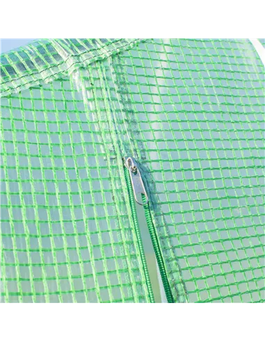 Outsunny Polytunnel Greenhouse with Windows and Door, Walk in Greenhouse for Garden, Backyard (6 x 3 M)