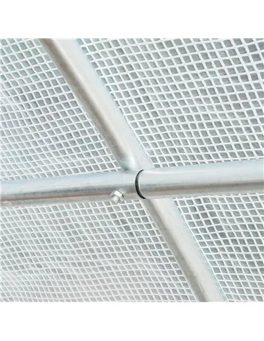 Outsunny Greenhouse Replacement Cover ONLY Winter Garden Plant PE Cover with Roll-up Windows Door, 6 x 3 x 2m White