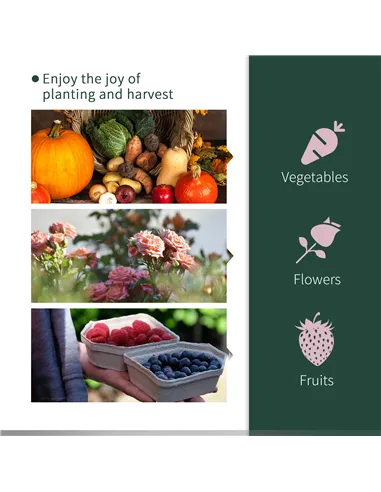 Outsunny Tunnel Greenhouse Green Grow House for Garden Outdoor, Steel Frame, PE Cover, Green, 200 x 100 x 80cm