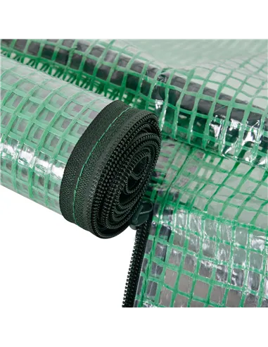 Outsunny Tunnel Greenhouse Green Grow House for Garden Outdoor, Steel Frame, PE Cover, Green, 200 x 100 x 80cm