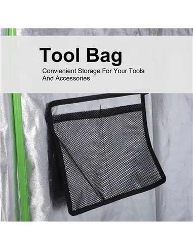 Outsunny Grow Tent Reflective Mylar Hydroponic with Adjustable Vents and Floor Tray for Indoor Plant Growing, 80 x 80 x 160 cm (