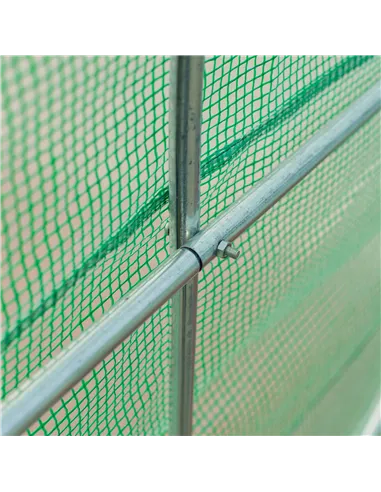 Outsunny 4.5m x 2m x 2m Walk-in Tunnel Greenhouse Garden Plant Growing House with Door and Ventilation Window, Green