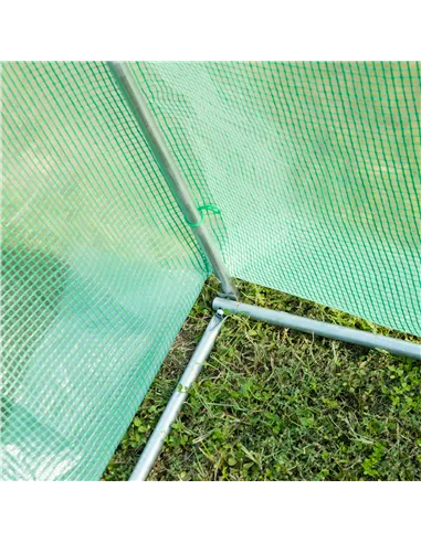 Outsunny Polytunnel Greenhouse with Windows and Door, Walk in Greenhouse for Garden, Backyard (3 x 2 M)