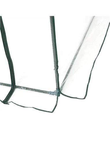 Outsunny Walk-in Polytunnel Greenhouse with Roll-up Door Transparent Tunnel Greenhouse with Steel Frame and PVC Cover, 2.5 x 2m