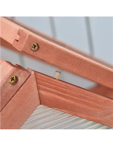 Outsunny Garden Cold Frame Polycarbonate Greenhouse with Adjustable Shelves, Double Doors, Openable Top Covers, Grow House for F