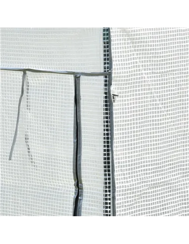 Outsunny 100 x 50 x 150cm Tomato Greenhouse with Roll-up Door, Mini Greenhouse with PE Cover, Outdoor Grow House Small Green Hou