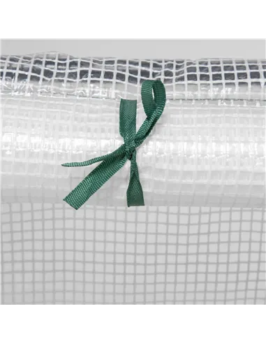 Outsunny Mini Small Greenhouse with Steel Frame & PE Cover & Zipped Window Poly tunnel Steeple for Plants Vegetables, 180 x 90 x