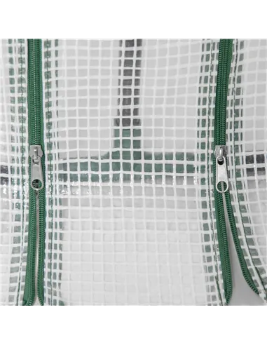 Outsunny Mini Small Greenhouse with Steel Frame & PE Cover & Zipped Window Poly tunnel Steeple for Plants Vegetables, 180 x 90 x