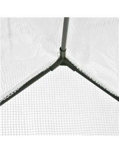 Outsunny Walk-In Greenhouse with Window Roll-Up Door, Portable Garden Grow House with Steel Frame for Vegetable Plant Herb, 180 