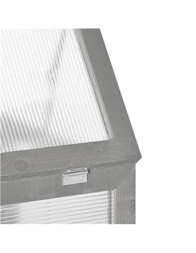 Outsunny 3-tier Wood Greenhouse Garden Polycarbonate Cold Frame Balcony Grow House w/ Storage Shelf for Plants, Flowers, Dark Gr