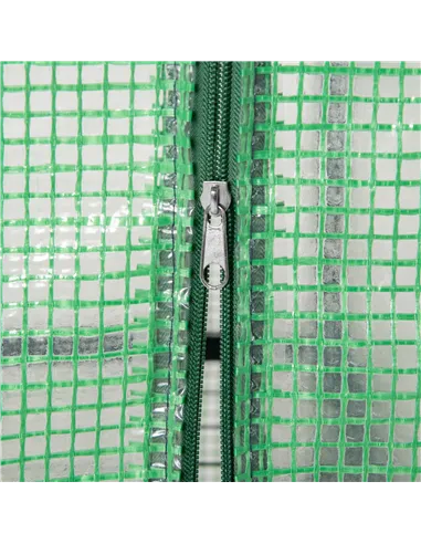 Outsunny 4 Tier Mini Greenhouse, Portable Compact Green House with Steel Frame, PE Cover, Roll-up Door, 70 x 50 x 160 cm, Green