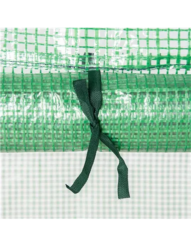 Outsunny 4 Tier Mini Greenhouse, Portable Compact Green House with Steel Frame, PE Cover, Roll-up Door, 70 x 50 x 160 cm, Green